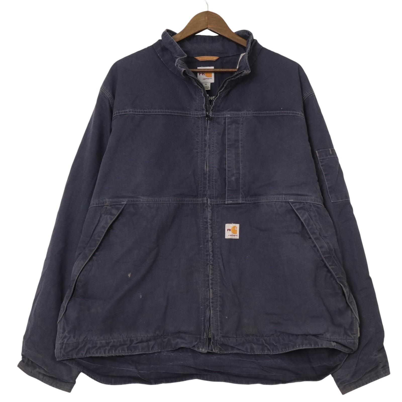 Carhartt カーハート ワークジャケット ネイビー (メンズ XL) 中古 古着 A2196