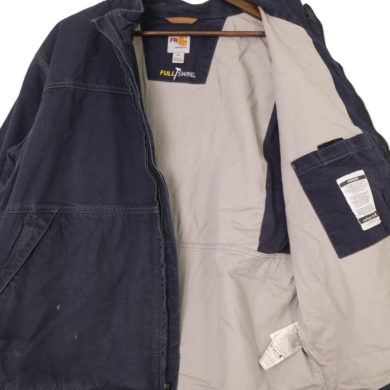 Carhartt カーハート ワークジャケット ネイビー (メンズ XL) 中古 古着 A2196