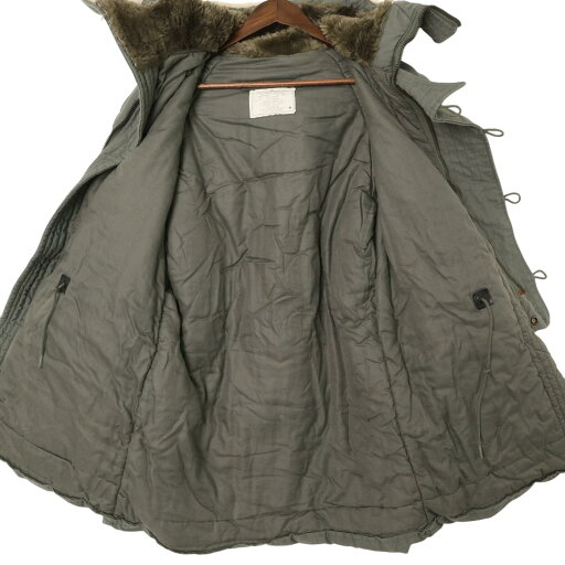 80年代 米軍実物 U.S.AIRFORCE N-3B フライトジャケット ミリタリー セージグリーン (メンズ SMALL) 中古 古着 A2238