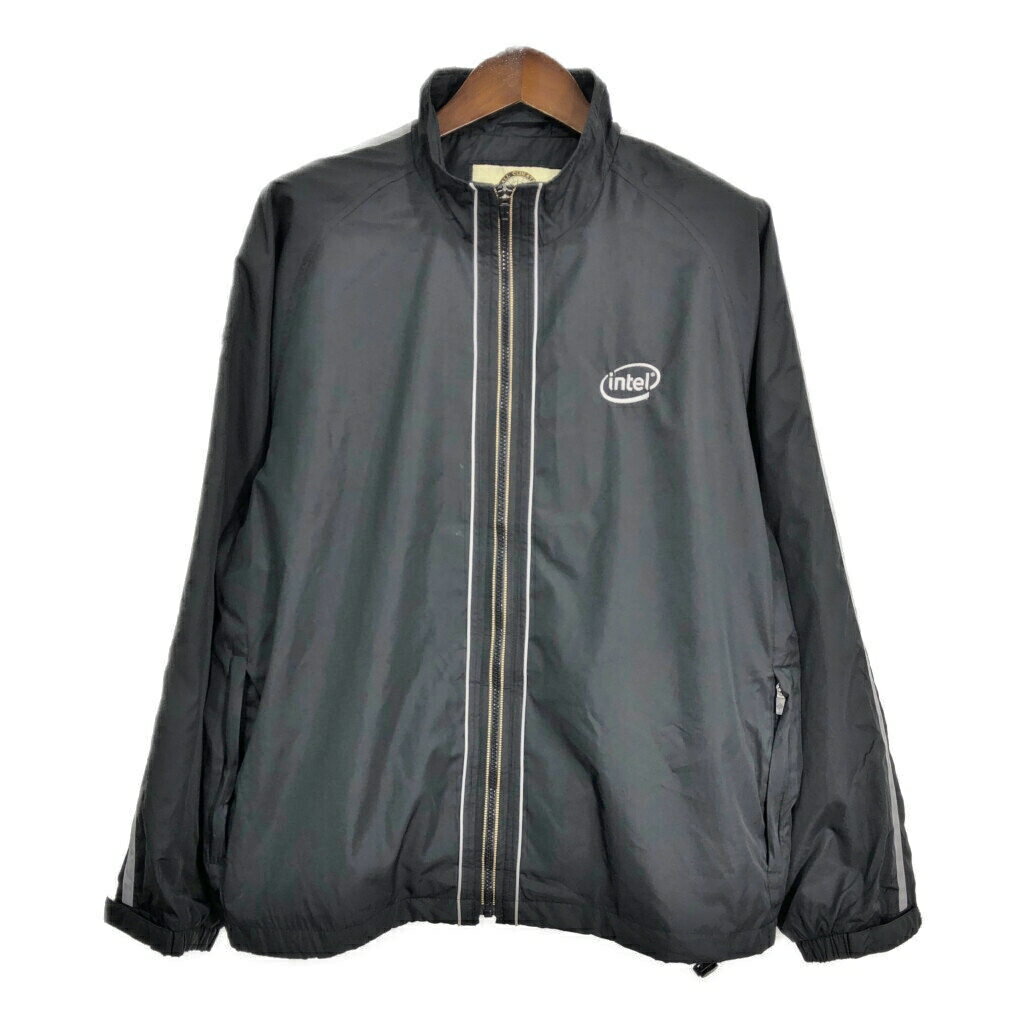 NORTH END ウィンドブレーカージャケット 企業ロゴ ブラック (メンズ L) 中古 古着 S2968