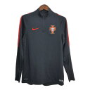 NIKE ナイキ サッカー ポルトガル代表 ハーフジップ プルオーバージャケット プロチーム スポーツ ブラック (メンズ L) 中古 古着 S2979