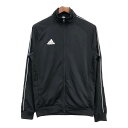 adidas アディダス トラックジャケット スポーツ ブラック (メンズ M) 中古 古着 S3019