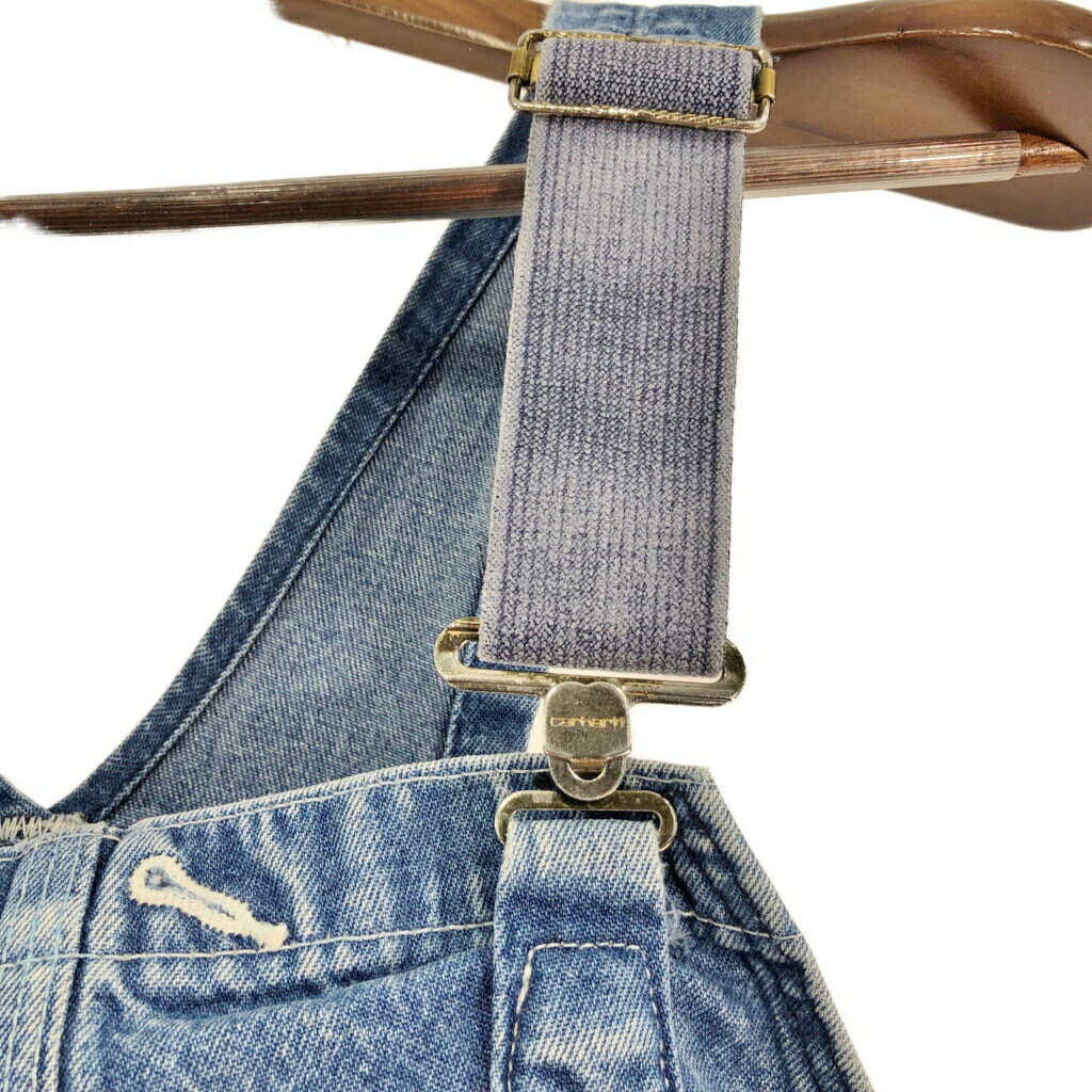 Carhartt カーハート オーバーオール デニム ブルー (メンズ W38 L30相当) 中古 古着 S3092