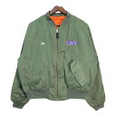 INTERNATIONAL SURPLUS Co. MA-1 フライトジャケット ミリタリー オリーブ(メンズ XL)中古 古着 S3130