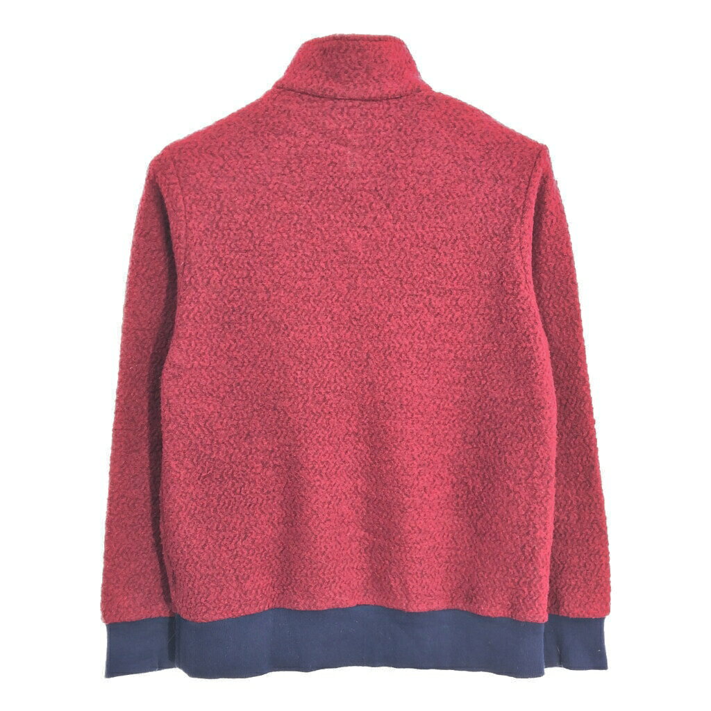 patagonia パタゴニア ウーリエステル ハーフジップ フリースジャケット アウトドア ワインレッド (メンズ M) 中古 古着 S3183