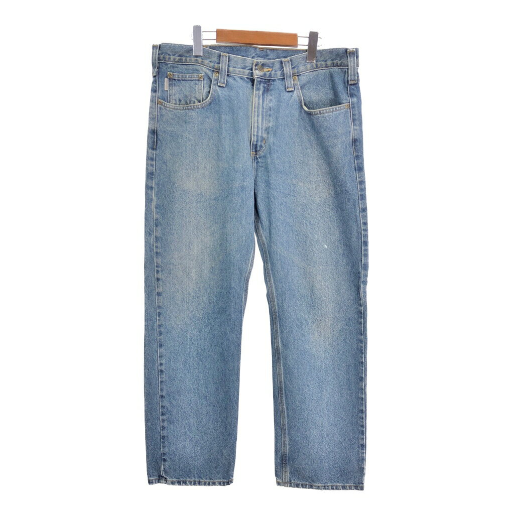 Carhartt カーハート デニムパンツ ワーク ブルー (メンズ W36 L30) 中古 古着 S3187