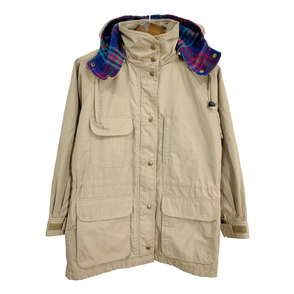 80年代 Eddie Bauer エディーバウアー マウンテンパーカー アウトドア ベージュ (レディース S) 中古 古着 S3218