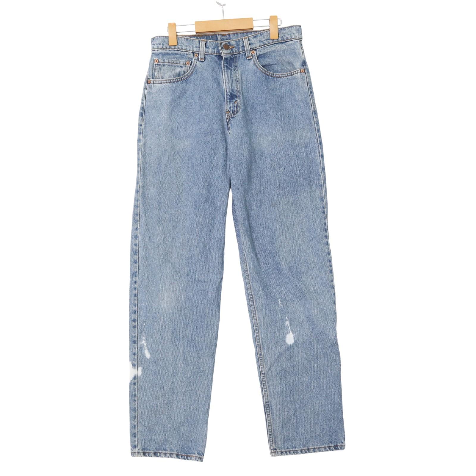 90年代 USA製 Levi's リーバイス 550 デニムパンツ ブルー (メンズ W32 L32) 中古 古着 A2311