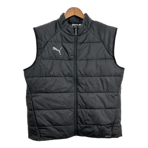 PUMA プーマ 中綿ベスト スポーツ ブラック (メンズ XL) 中古 古着 S3239