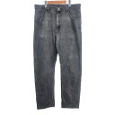 RUSTLER ラスラー デニムパンツ ブラック (メンズ W36 L32) 中古 古着 S3259(4)