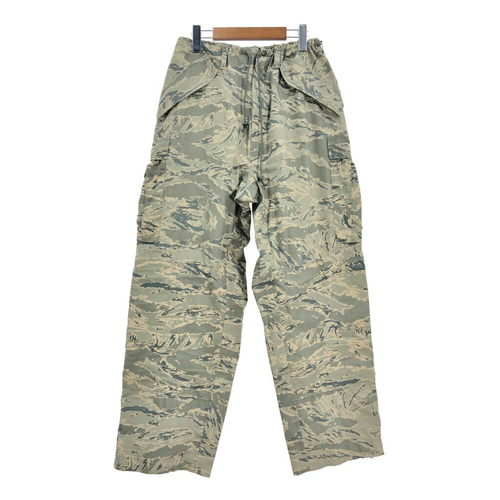 00年代 米軍実物 U.S.AIRFORCE APECS GORETEX パンツ ミリタリー ABUカモ (メンズ LARGE LONG) 中古 古着 S3280