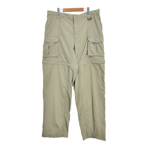 Columbia コロンビア PFG ナイロン デタッチャブルカーゴパンツ アウトドア ベージュ (メンズ XL) 中古 古着 S3463 Columbia コロンビア PFG ナイロン デタッチャブルカーゴパンツ アウトドア ベージュ (メンズ XL) 中古 古着 S3463