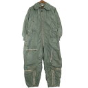 50年代 米軍実物 U.S.AIRFORCE CWU-1/P フライトスーツ ヴィンテージ ミリタリー セージグリーン (メンズ LARGE REGULAR) ...