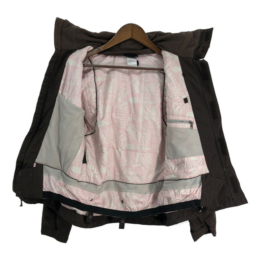 00年代 patagonia パタゴニア トレントシェル マウンテンパーカー アウトドア ブラウン (レディース S) 中古 古着 S3874
