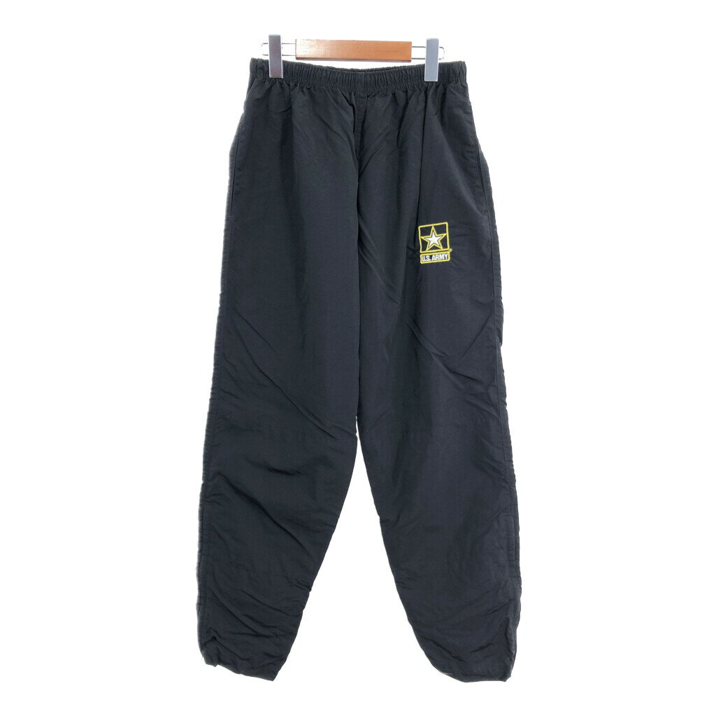 00年代 米軍実物 U.S.ARMY APFU トレーニング パンツ ブラック (メンズ MEDIUM REGULAR) 中古 古着 S3984