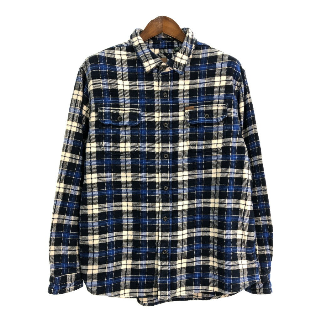 DESCRIPTION ブランドORVIS/オービス サイズ【サイズ】XL【実寸】 肩幅：約50cm着丈：約79cm身幅：約63cm袖丈：約64cm 主な素材表地 : コットン 色ブルー 仕様 フランネルアウトドアチェック 状態 特記事項：毛羽立ち 商品管理番号S4314 ABOUT ITEM商品撮影時の照明やお使いのモニター・ブラウザ等ご覧いただく環境により実物と商品画像の色が多少異なる場合がございます。全てアメリカからの輸入品ですがブランドやアイテムによりそれぞれサイズ感が異なります。生地の伸縮や厚み等、測定に多少の誤差が生じる場合がございますが、表記サイズと合わせまして実寸値を記載させていただいておりますので必ずご確認ください。新品や未使用品と記載があるもの以外は全て中古品ですので、程度は異なりますが使用感がございます。状態は慎重に確認し商品説明や画像により記載しておりますが、全てを記載することは中古品の特性上困難です。ご不明な点やご質問がございましたらお気軽にお問い合わせください。