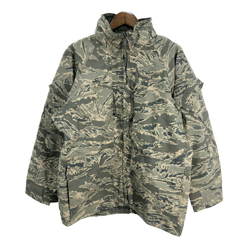 00年代 米軍実物 U.S.AIRFORCE APECS GORETEXパーカージャケット ミリタリー ABUカモ (メンズ LARGE REGULAR) 中古 古着 S4699