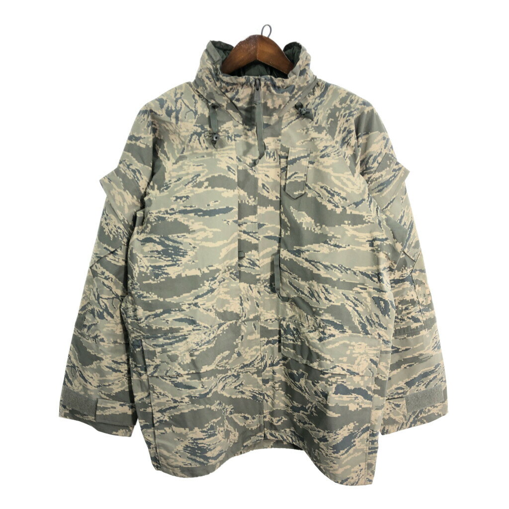 00年代 米軍実物 U.S.AIRFORCE APECS GORETEX パーカージャケット ミリタリー ABUカモ (メンズ MEDIUM REGULAR) 中古 古着 S4760