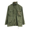 70年代 米軍実物 U.S.ARMY M-65 フィールドジャケット 2nd ミリタリー オリーブ (メンズ SMALL REGULAR) 中古 古着 S4869(4)
