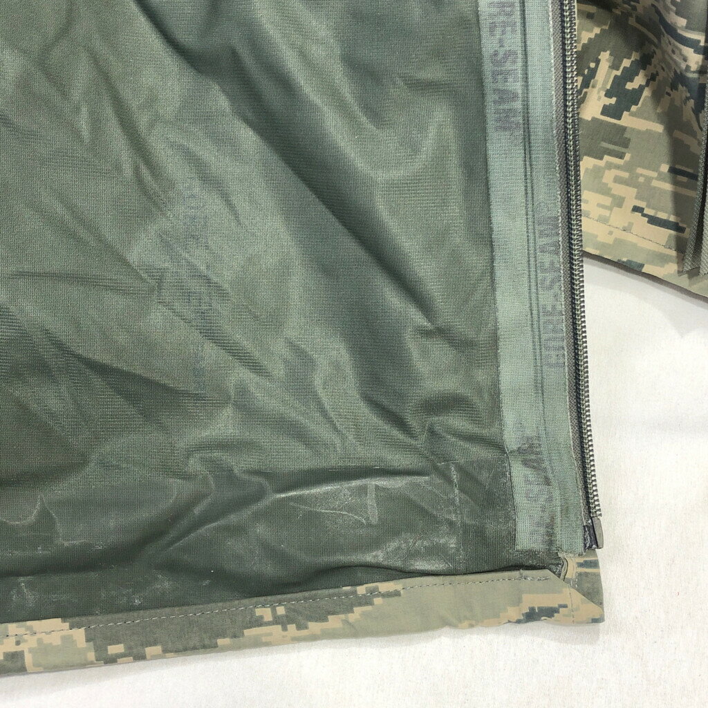 00年代 米軍実物 U.S.AIRFORCE APECS GORETEX パーカージャケット ミリタリー ABUカモ (メンズ LARGE REGULAR) 中古 古着 S4949
