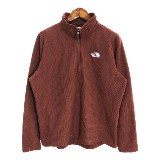 THE NORTH FACE ノースフェイス ハーフジップ フリースジャケット アウトドア ブラウン (メンズ XL) 中古 古着 S5142 THE NORTH FACE ノースフェイス ハーフジップ フリースジャケット アウトドア ブラウン (メンズ XL) 中古 古着 S5142