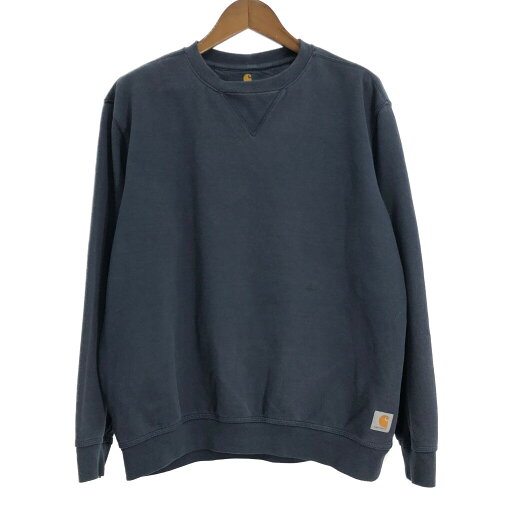 Carhartt カーハート スウェット 無地 ネイビー (メンズ L) 中古 古着 S5241 Carhartt カーハート スウェット 無地 ネイビー (メンズ L) 中古 古着 S5241