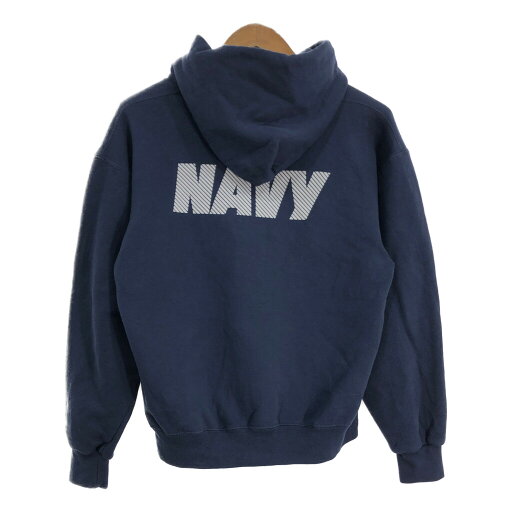 USA製 SOFFE ソフィー U.S.NAVY スウェット パーカー ミリタリー ネイビー (メンズ M) 中古 古着 S5247