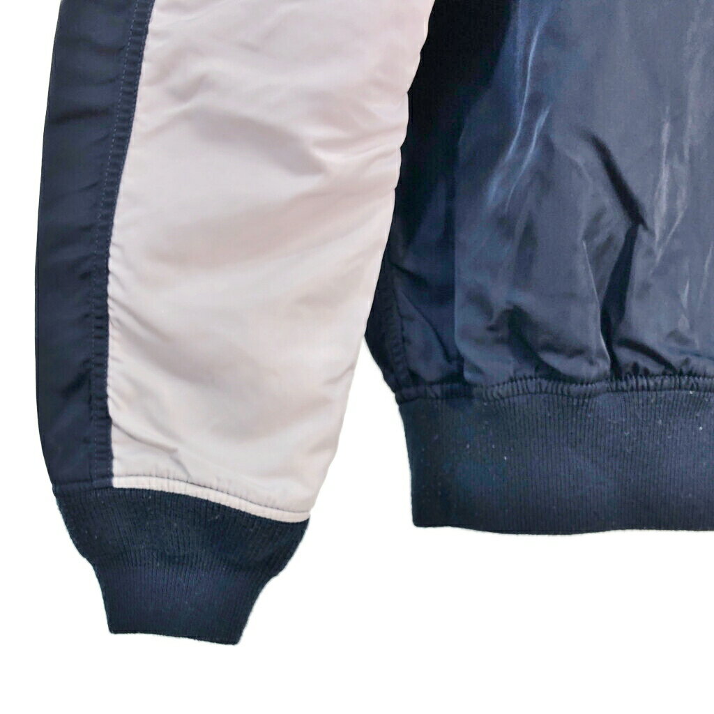 ALPHA INDUSTRIES アルファ インダストリーズ ナイロンジャケット ミリタリー ネイビー (メンズ L) 中古 古着 S5531