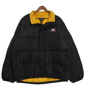 POLO JEANS ポロジーンズ ダウンジャケット ラルフローレン ブラック (メンズ XL) 中古 古着 A2721