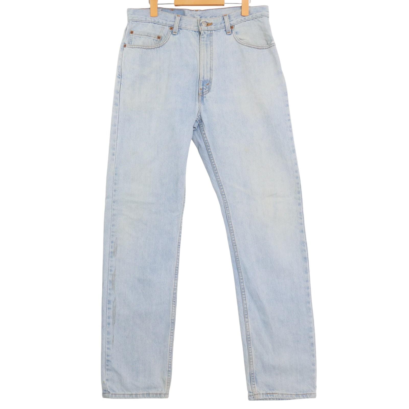 00年代 USA製 Levi's リーバイス 505 デニムパンツ ブルー (メンズ W34 L34) 中古 古着 A2734
