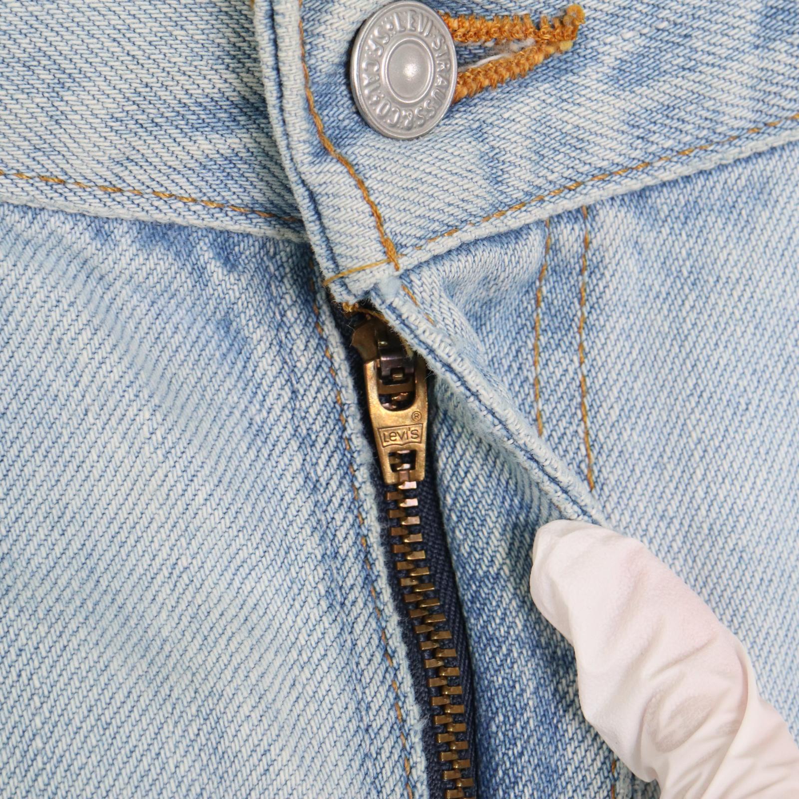 00年代 USA製 Levi's リーバイス 505 デニムパンツ ブルー (メンズ W34 L34) 中古 古着 A2734