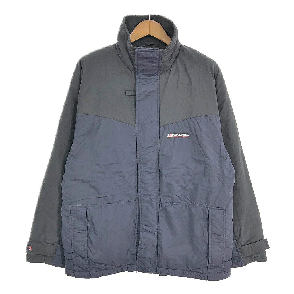 POLO JEANS ポロジーンズ ナイロンジャケット ラルフローレン ネイビー (メンズ L) 中古 古着 S5592