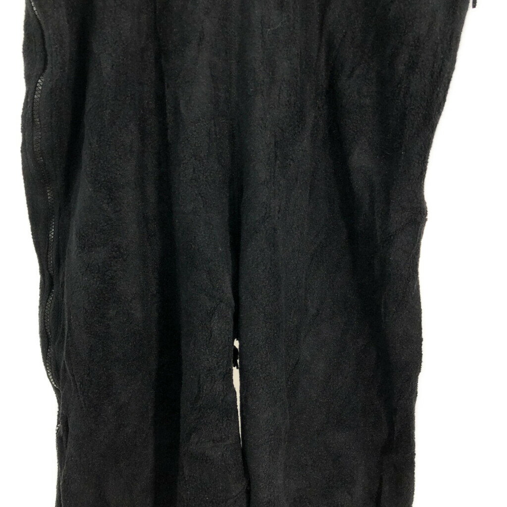 00年代 米軍実物 U.S.ARMY ECWCS GEN2 フリースオーバーオール ミリタリー ブラック (メンズ LARGE SHORT) 中古 古着 S5678