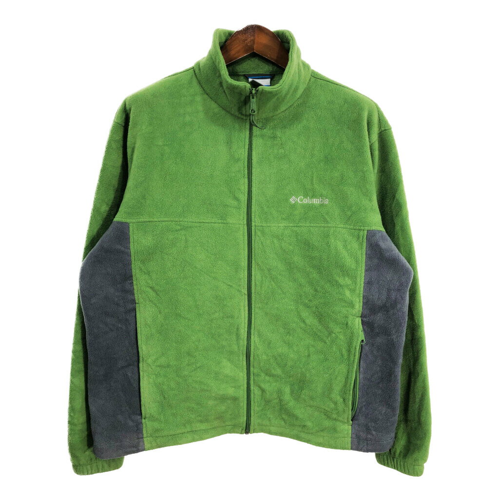 Columbia コロンビア フリースジャケット アウトドア グリーン (メンズ XL) 中古 古着 S5774