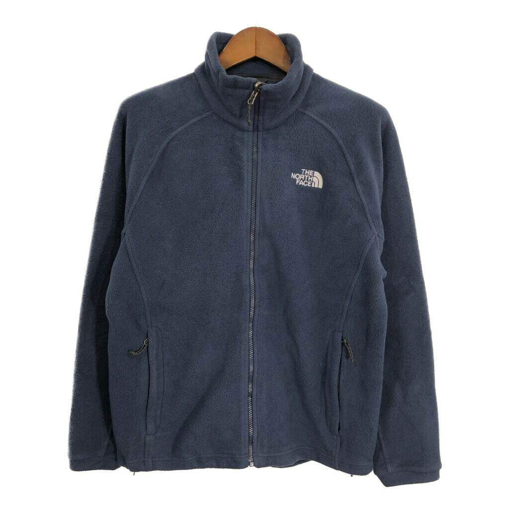 Rakuten - THE NORTH FACE ノースフェイス フリースジャケット アウトドア ネイビー ブラック (メンズ M) 中古 古着 S6044