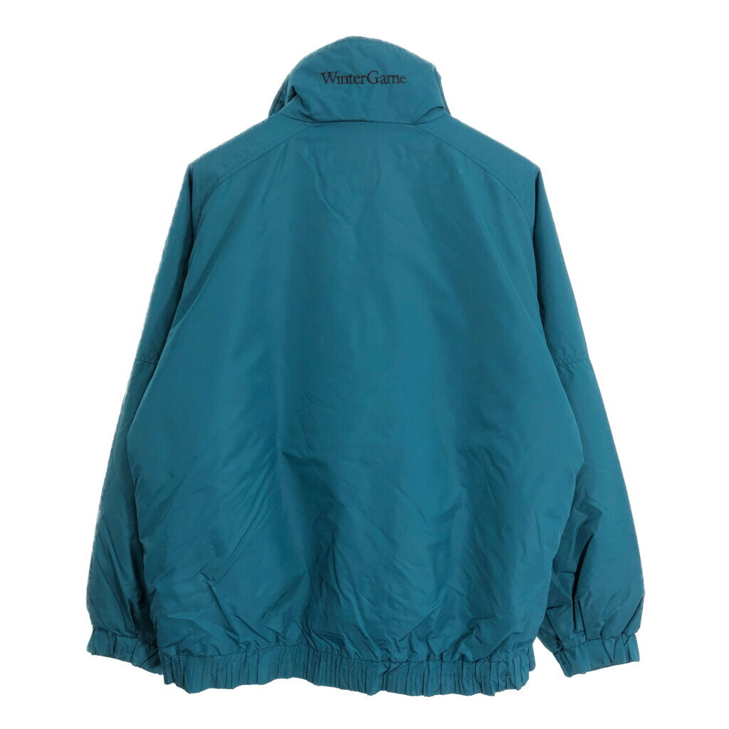 90年代 Columbia コロンビア Winter Game 中綿 ナイロンジャケット アウトドア エメラルドグリーン (メンズ L) 中古 古着 S6128