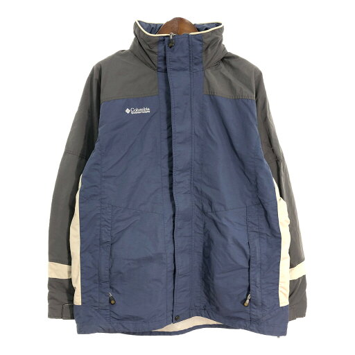 Columbia コロンビア ナイロン マウンテンパーカー アウトドア ブルー (メンズ LT) 中古 古着 S6219 Columbia コロンビア ナイロン マウンテンパーカー アウトドア ブルー (メンズ LT) 中古 古着 S6219