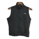 patagonia パタゴニア ベターセーター フリースベスト アウトドア ブラック (レディース S) 中古 古着 S6325