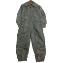 50年代 米軍実物 U.S.AIRFORCE CWU-1/P フライトスーツ ヴィンテージ ミリタリー セージグリーン (メンズ MEDIUM REGULAR)...