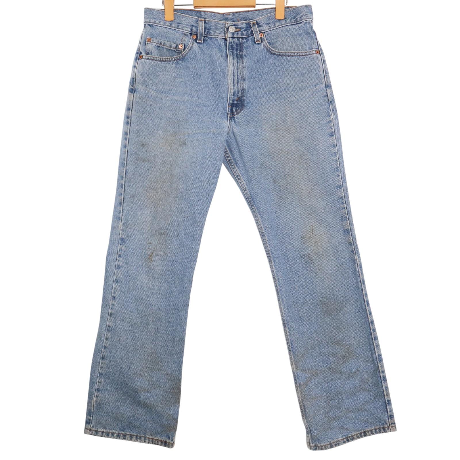 90年代 Levi's リーバイス 517 デニムパンツ ブルー (メンズ W34 L30) 中古 古着 A2880