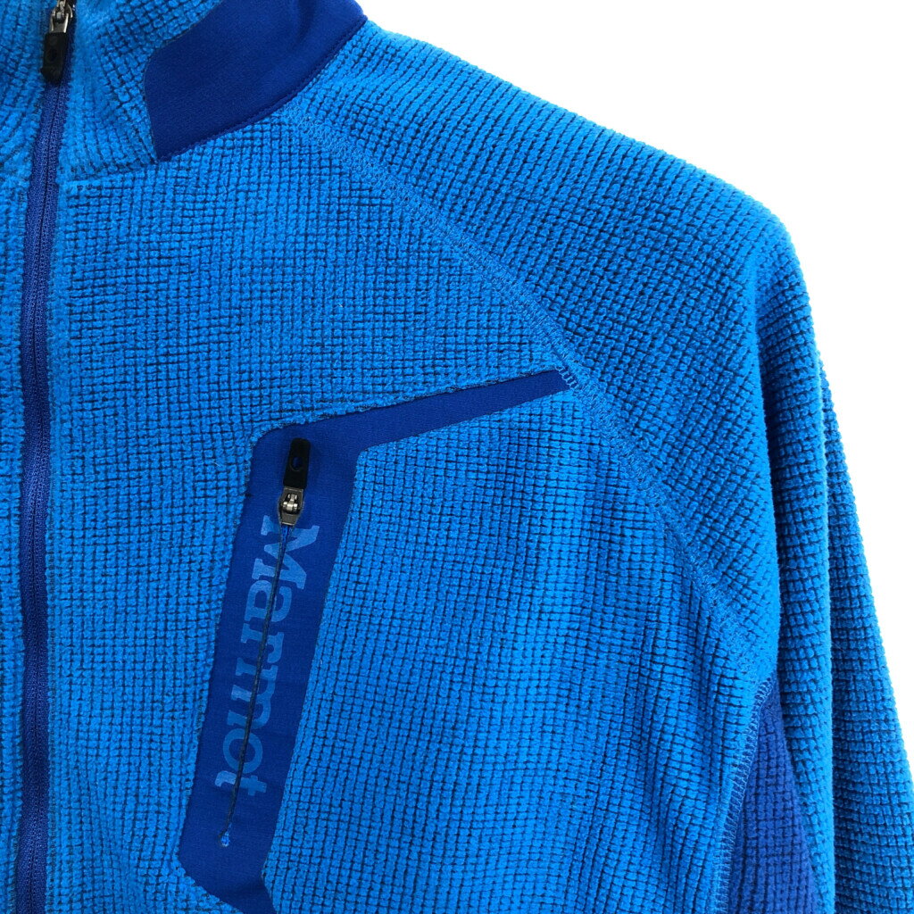 MARMOT マーモット ハーフジップ フリースジャケット アウトドア ブルー (メンズ M) 中古 古着 S6541
