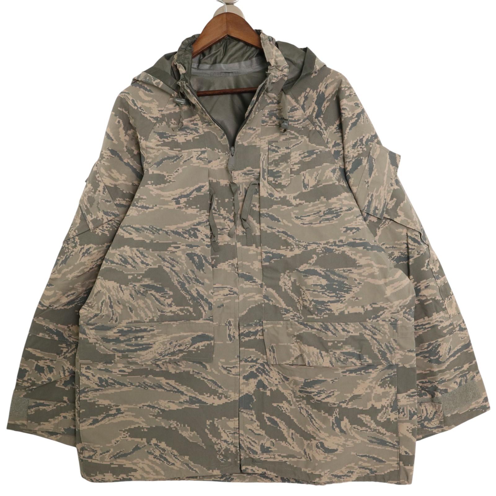 Rakuten - 00年代 米軍実物 U.S.ARMY APECS GORETEX パーカージャケット ミリタリー ABUカモ (メンズ LARGE REGULAR) 中古 古着 A2945