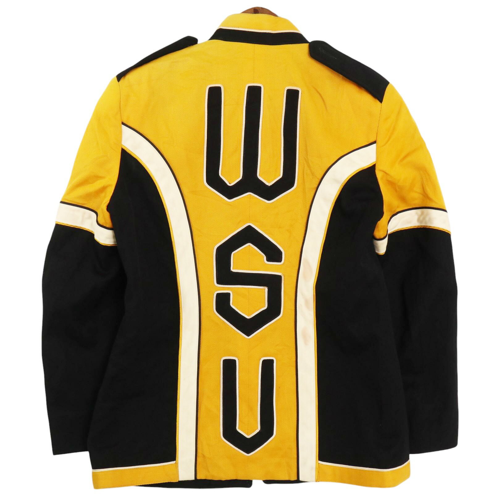 70年代 Fruhauf Uniforms アワードジャケット ヴィンテージ カレッジ イエロー (メンズ 38 S) 中古 古着 A2952