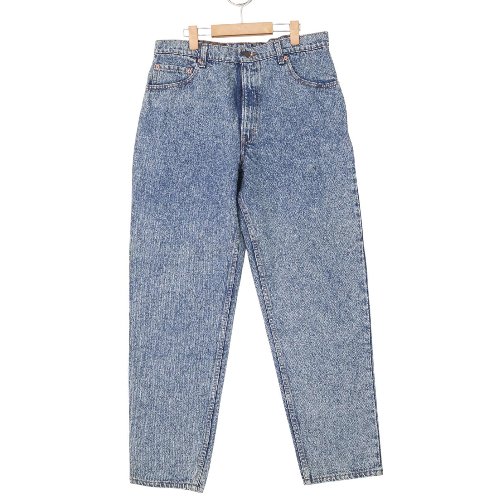 00年代 USA製 Levi's リーバイス 550 デニムパンツ ライトブルー (メンズ W36 L30) 中古 古着 A2954