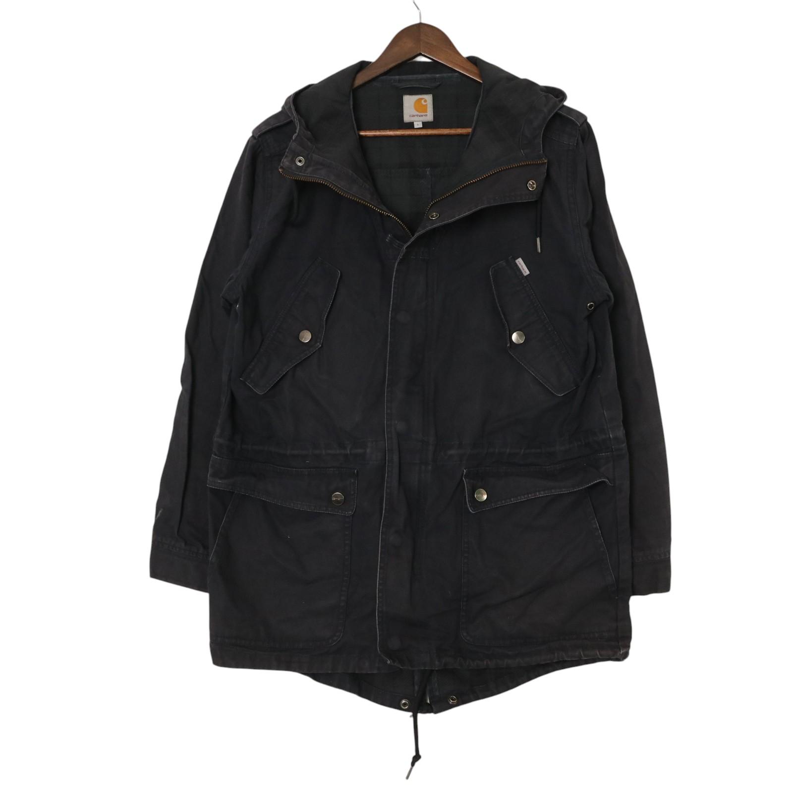 Carhartt カーハート GIDDY PARKA ワークジャケット フィッシュテール ブラック (メンズ L) 中古 古着 A2995
