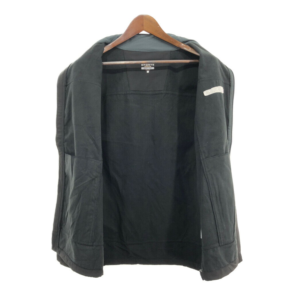 Windows ウィンドウズ ソフトシェルジャケット 企業ロゴ ブラック (メンズ XL) 中古 古着 S7355