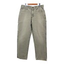 Dickies ディッキーズ ダック ペインターパンツ ワーク カーキ (メンズ W34 L32) 中古 古着 S7456(4)