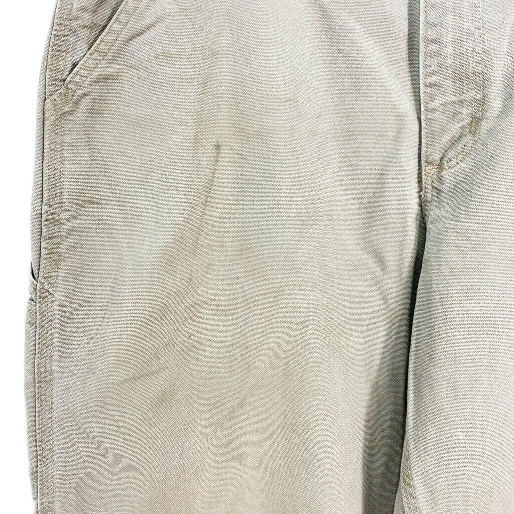 Carhartt カーハート ダック ペインターパンツ ワーク ベージュ (メンズ W34 L32) 中古 古着 S7481