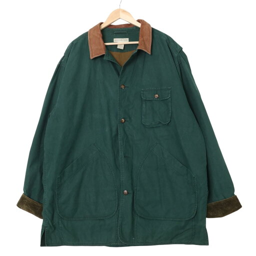 90年代 Banana Republic バナナリパブリック ハンティングジャケット アウトドア グリーン (メンズ XL) 中古 古着 A3065 90年代 Banana Republic バナナリパブリック ハンティングジャケット アウトドア グリーン (メンズ XL) 中古 古着 A3065