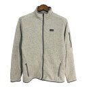 patagonia パタゴニア ベターセーター フリースジャケット アウトドア ライトグレー (レディース L) 中古 古着 S8200